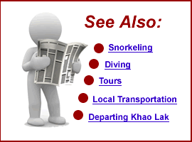 Travel, tour and transportation Khao Lak Thailand.